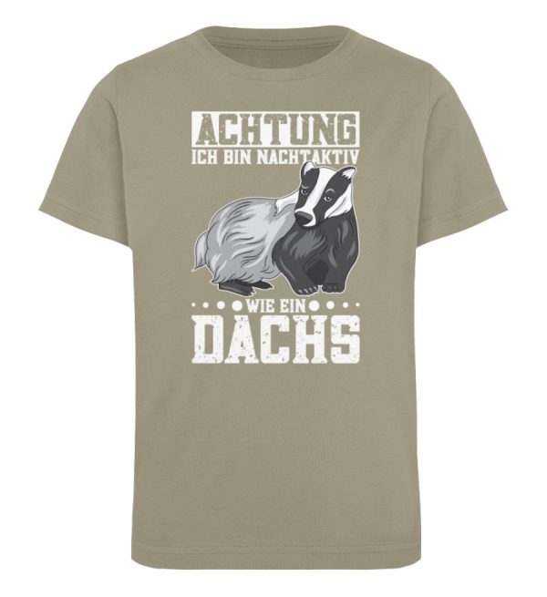 Bin nachtaktiv wie ein Dachs  - Kinder Bio Shirt Online – Bild 5