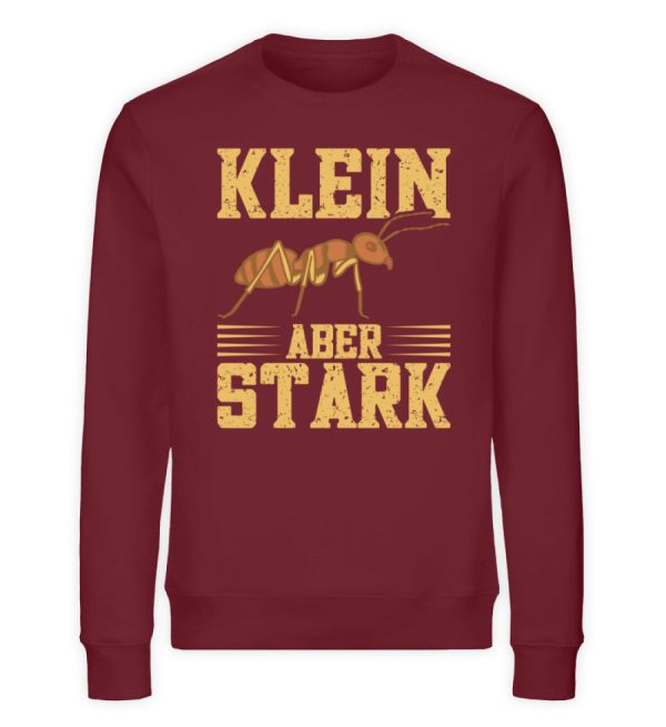 Klein aber stark Ameise  - Unisex Bio Sweatshirt Online-Schn?ppchen – Bild 3