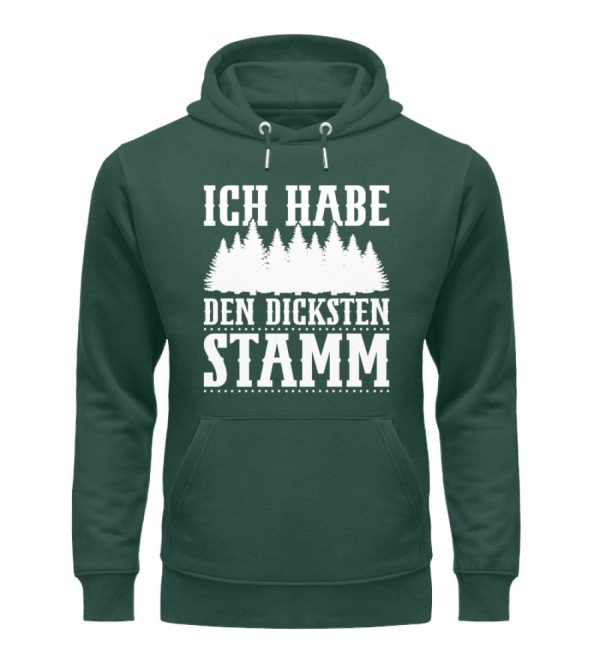 Ich habe den dicksten Stamm  - Unisex Premium Bio Hoodie Mode – Bild 4