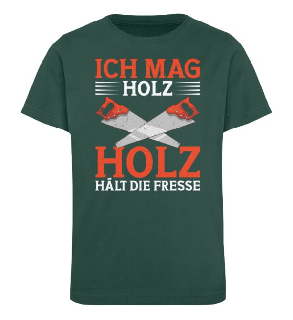 Ich mag Holz  - Kinder Bio Shirt Mode – Bild 4