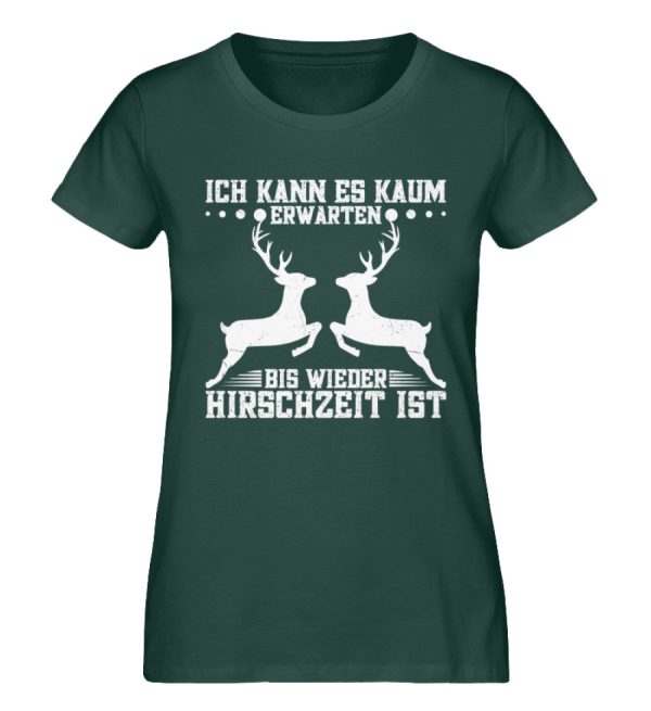 Ich kann kaum die Hirschzeit erwarten  - Damen Premium Bio Shirt Verkauf – Bild 5