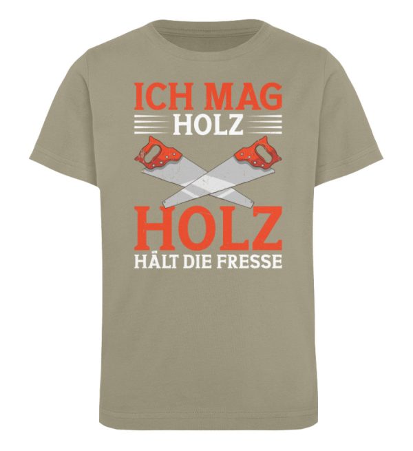 Ich mag Holz  - Kinder Bio Shirt Mode – Bild 5
