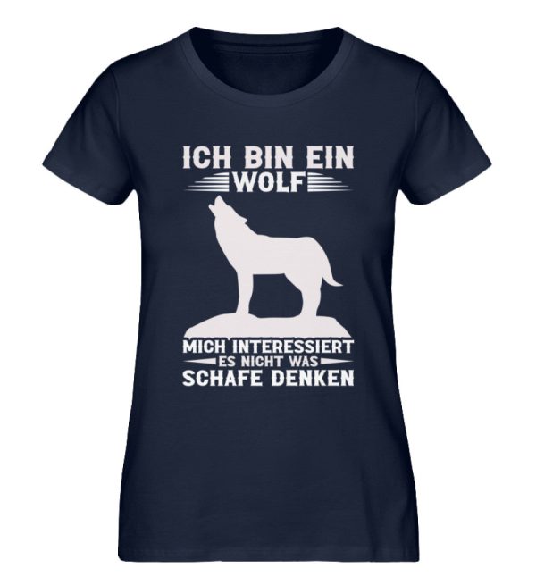 Ich bin ein Wolf mich interessieren Schafe nicht  - Damen Premium Bio Shirt Angebot – Bild 2