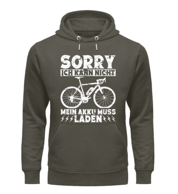 Ich kann nicht mein Akku muss laden  - Unisex Premium Bio Hoodie Angebot – Bild 5