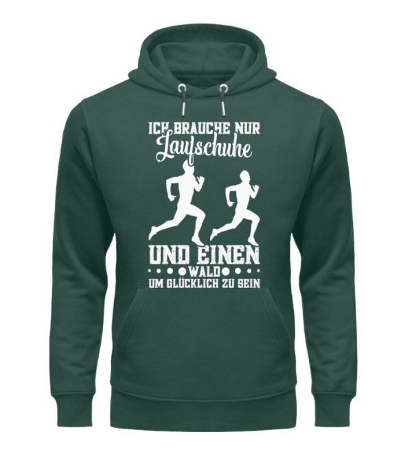 Ich brauche Laufschuhe und Wald  - Unisex Premium Bio Hoodie Zu verkaufen – Bild 4