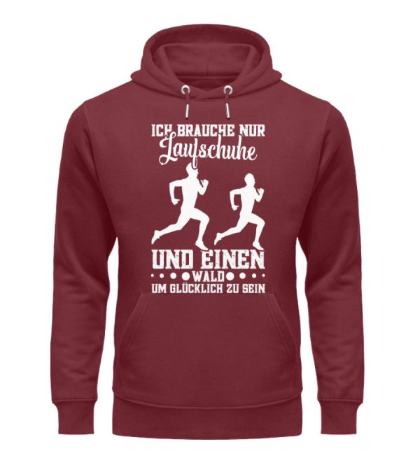 Ich brauche Laufschuhe und Wald  - Unisex Premium Bio Hoodie Zu verkaufen – Bild 3
