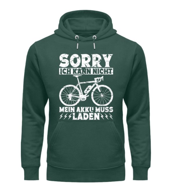 Ich kann nicht mein Akku muss laden  - Unisex Premium Bio Hoodie Angebot – Bild 4