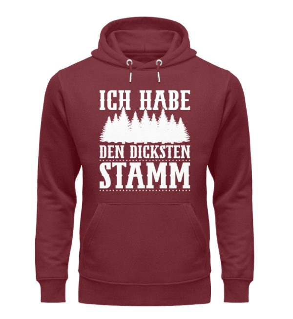 Ich habe den dicksten Stamm  - Unisex Premium Bio Hoodie Mode – Bild 3
