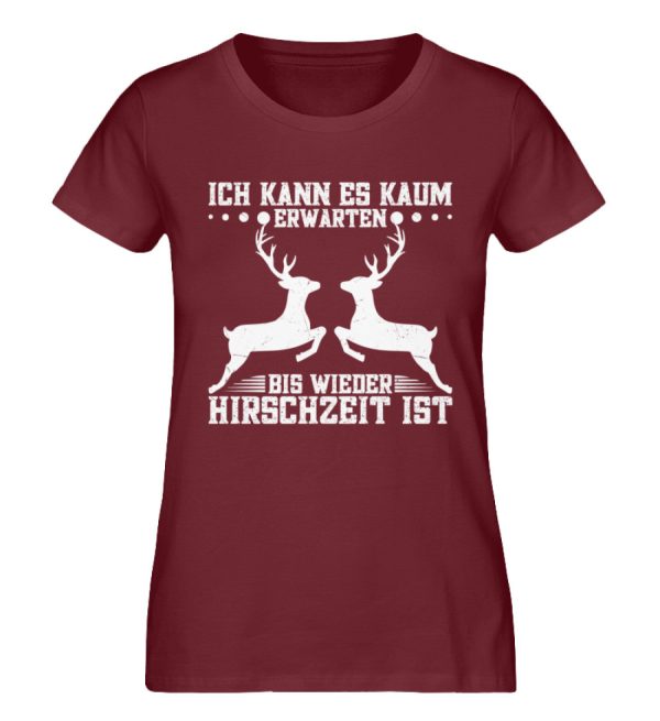 Ich kann kaum die Hirschzeit erwarten  - Damen Premium Bio Shirt Verkauf – Bild 3