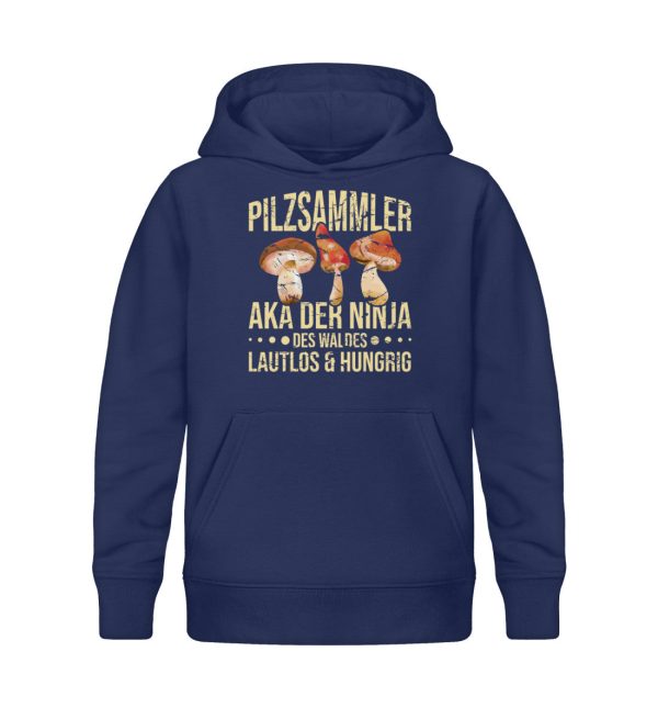 Pilzsammler aka der Ninja des Waldes  - Kinder Bio Hoodie Schn?ppchen – Bild 2