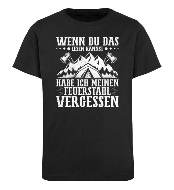 Ich habe meinen Feuerstahl vergessen  - Kinder Bio Shirt Im Angebot