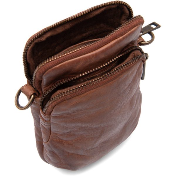 Mobile bag in soft vintage look leather   14262 - Chestnut Jetzt online – Bild 2