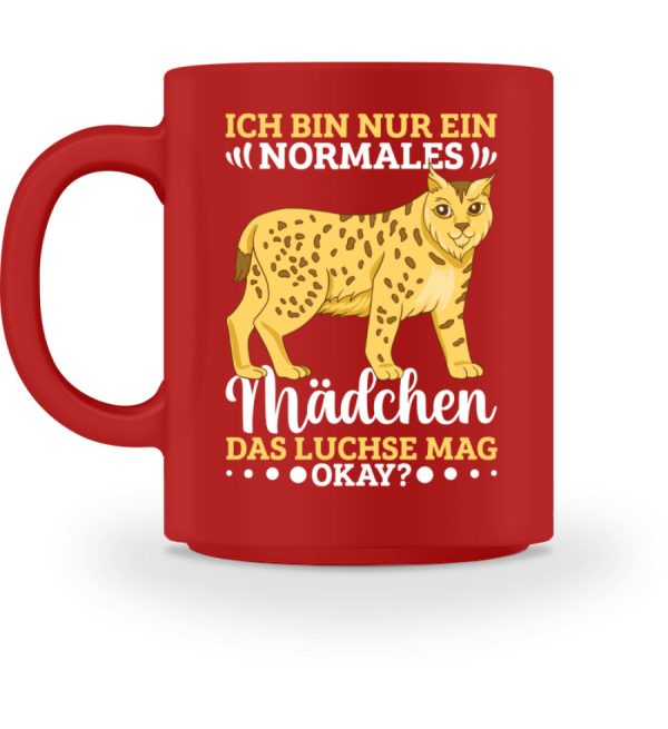Ich bin nur ein normales Mädchen das Luchse mag  - Tasse Rabatt – Bild 3