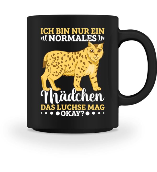 Ich bin nur ein normales Mädchen das Luchse mag  - Tasse Rabatt – Bild 4